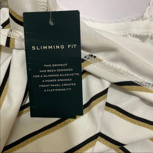 Ralph Lauren Striped Ruffle Swimsuit - Picture 10 of 10